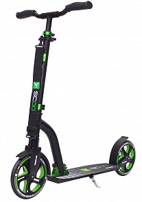 Двухколесный самокат Y-Scoo RT 215 Monterey с 2 амортизаторами, черно-зеленый (Y-Scoo, 6339RT)